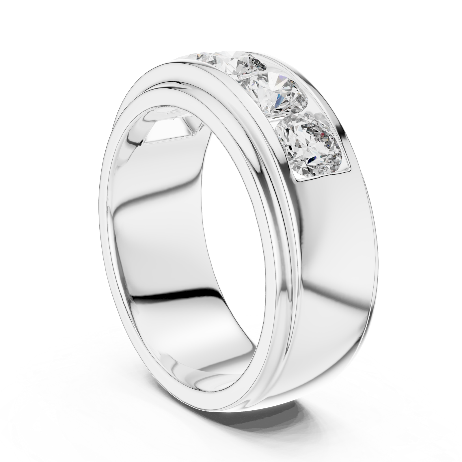  White Gold Starlit Harmony Band Left View