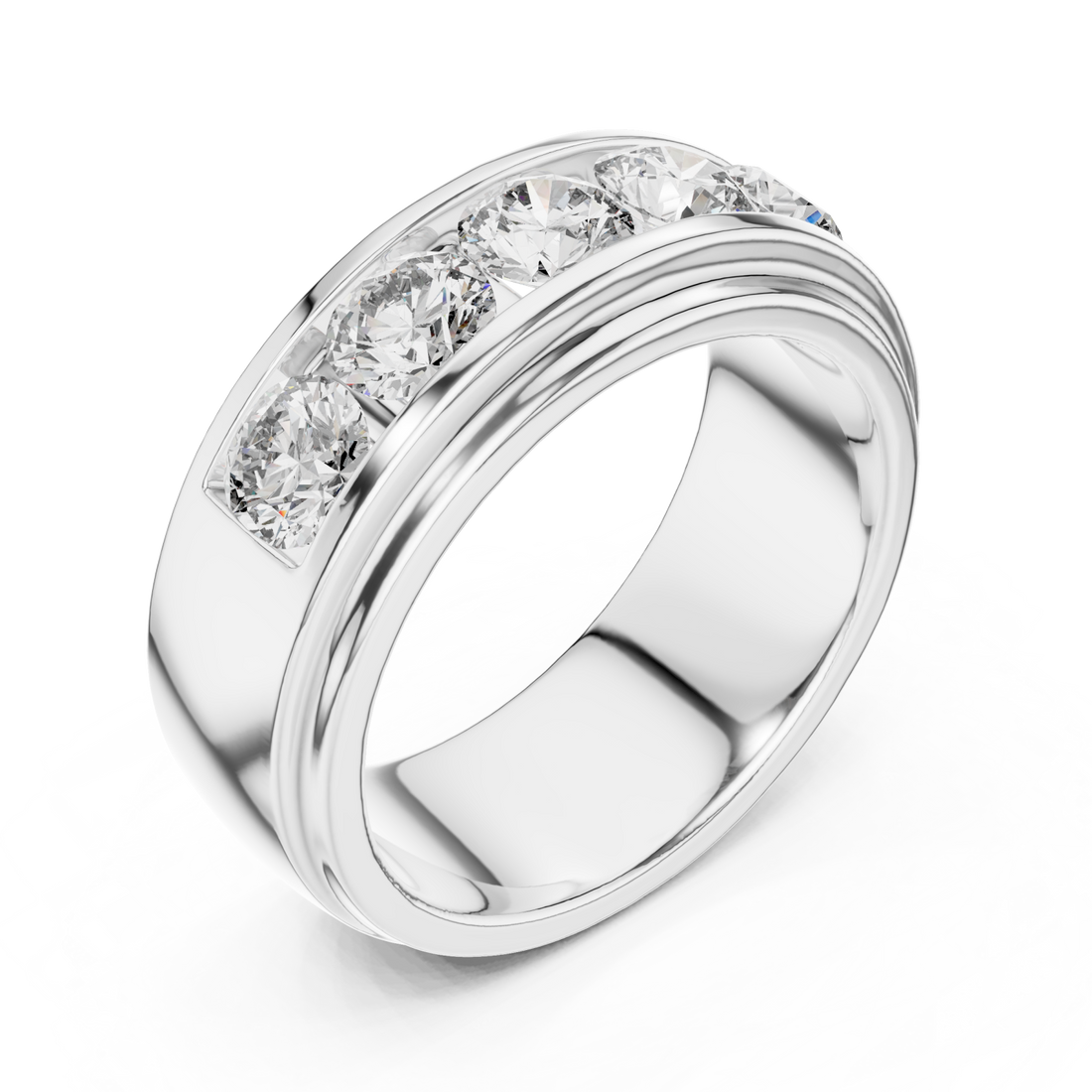  White Gold Starlit Harmony Band Right View