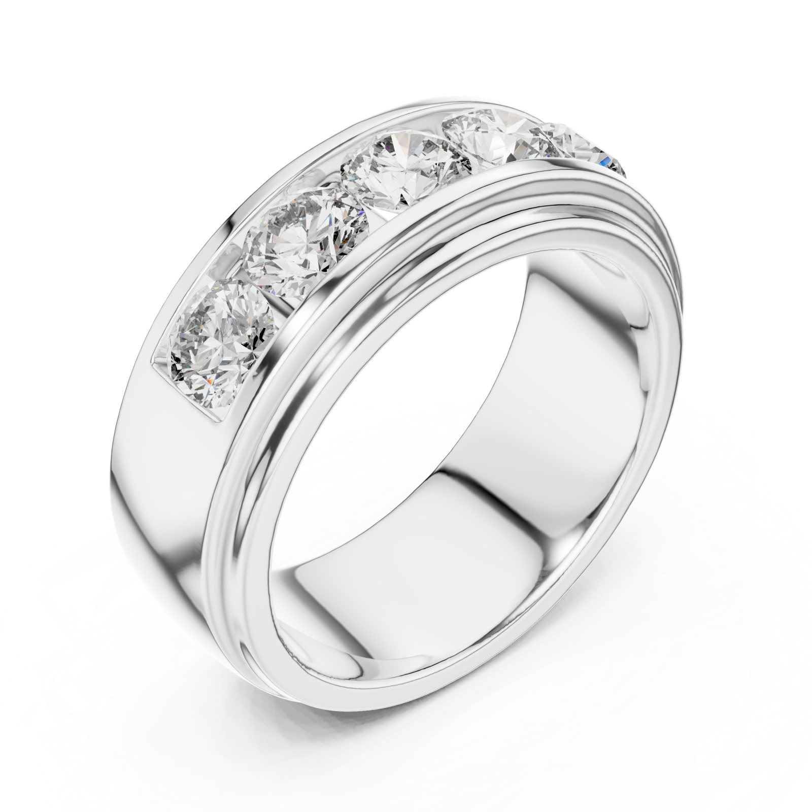  White Gold Starlit Harmony Band Right View