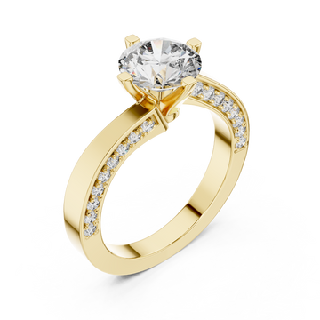 Gold Classic Lovelight Elegance Ring Right View