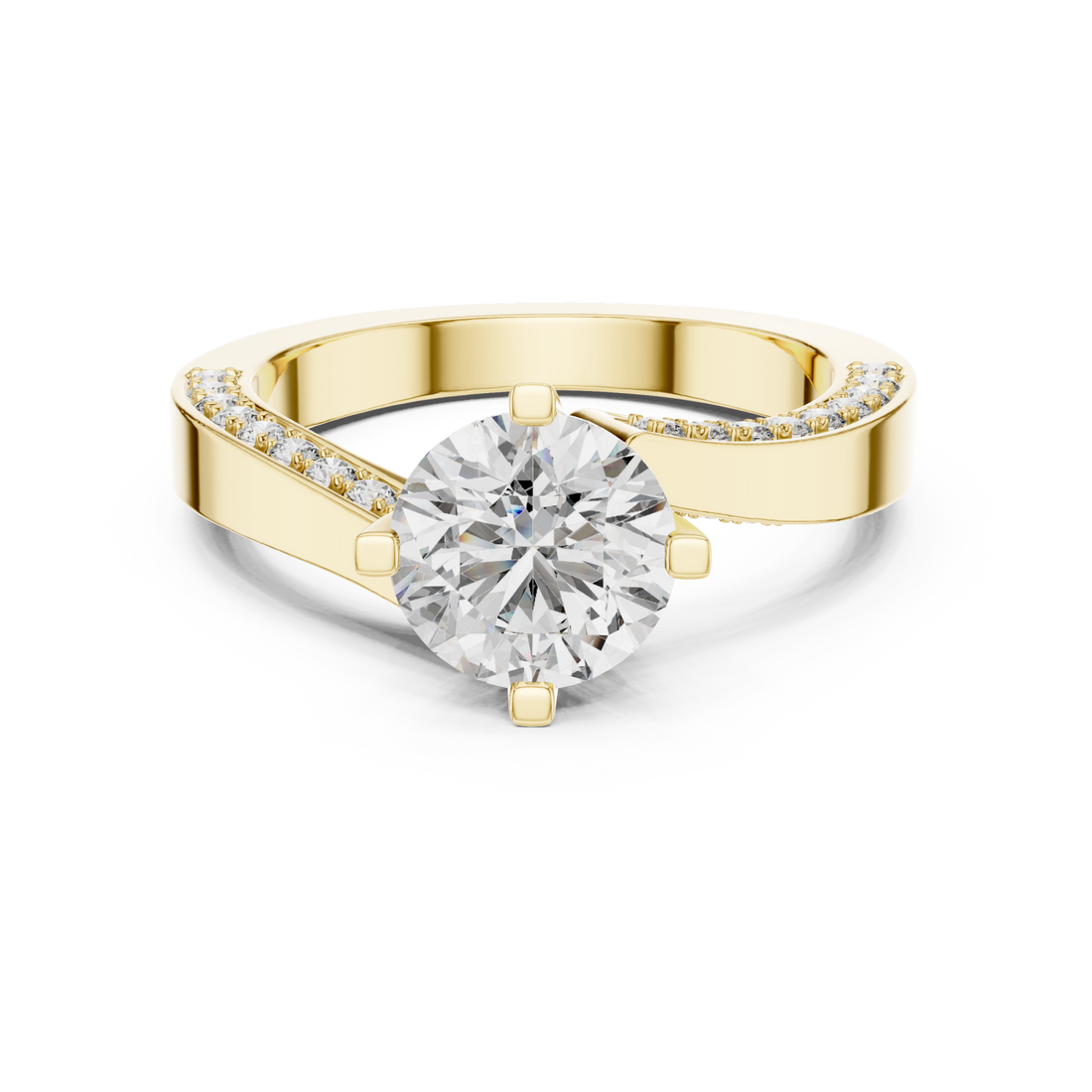 Gold Classic Lovelight Elegance Ring Right View
