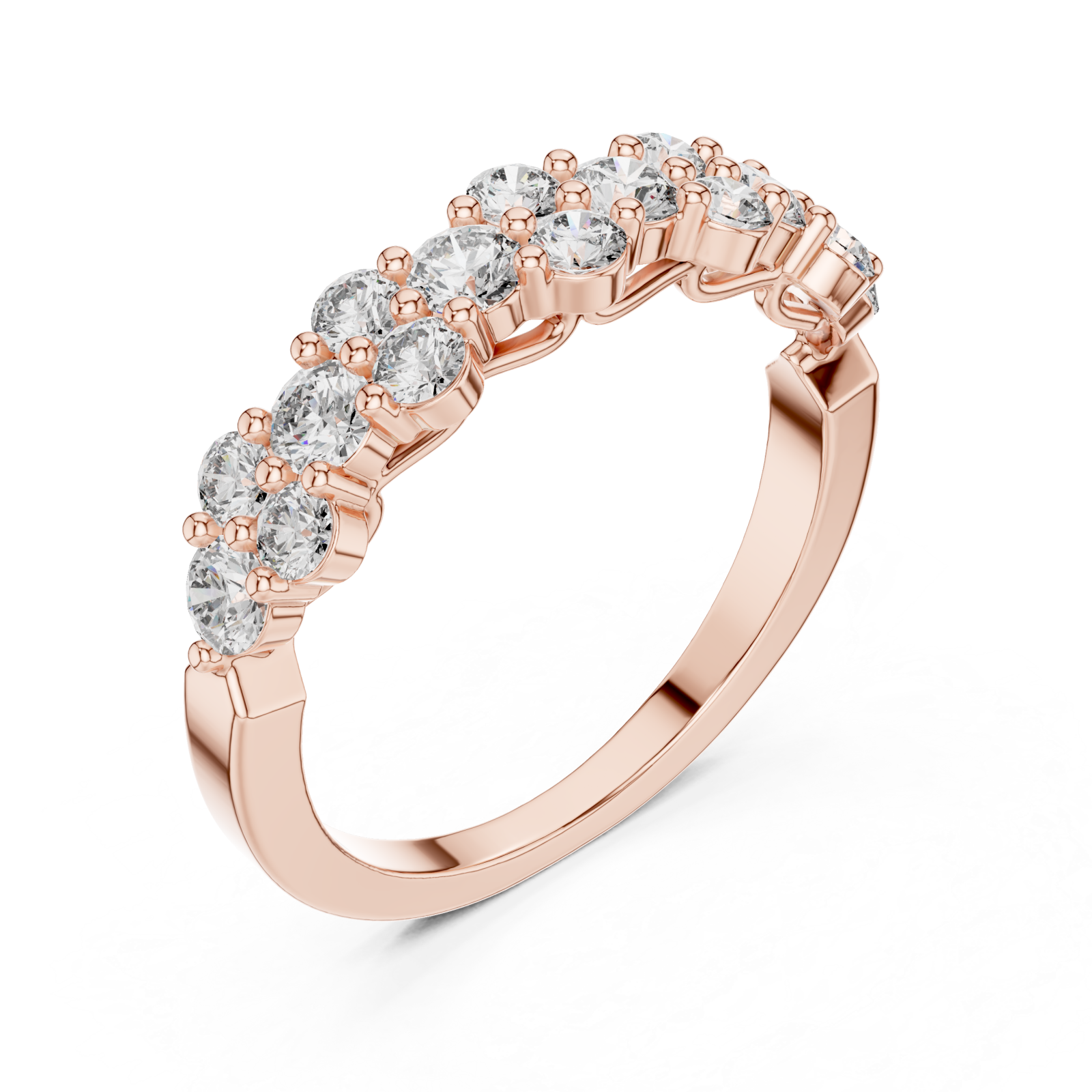  Rose Gold Harmony Radiance Band Right View
