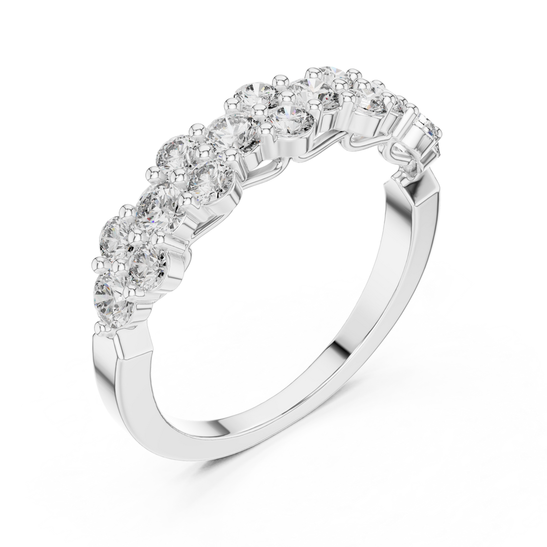 White Gold Harmony Radiance Band Right View