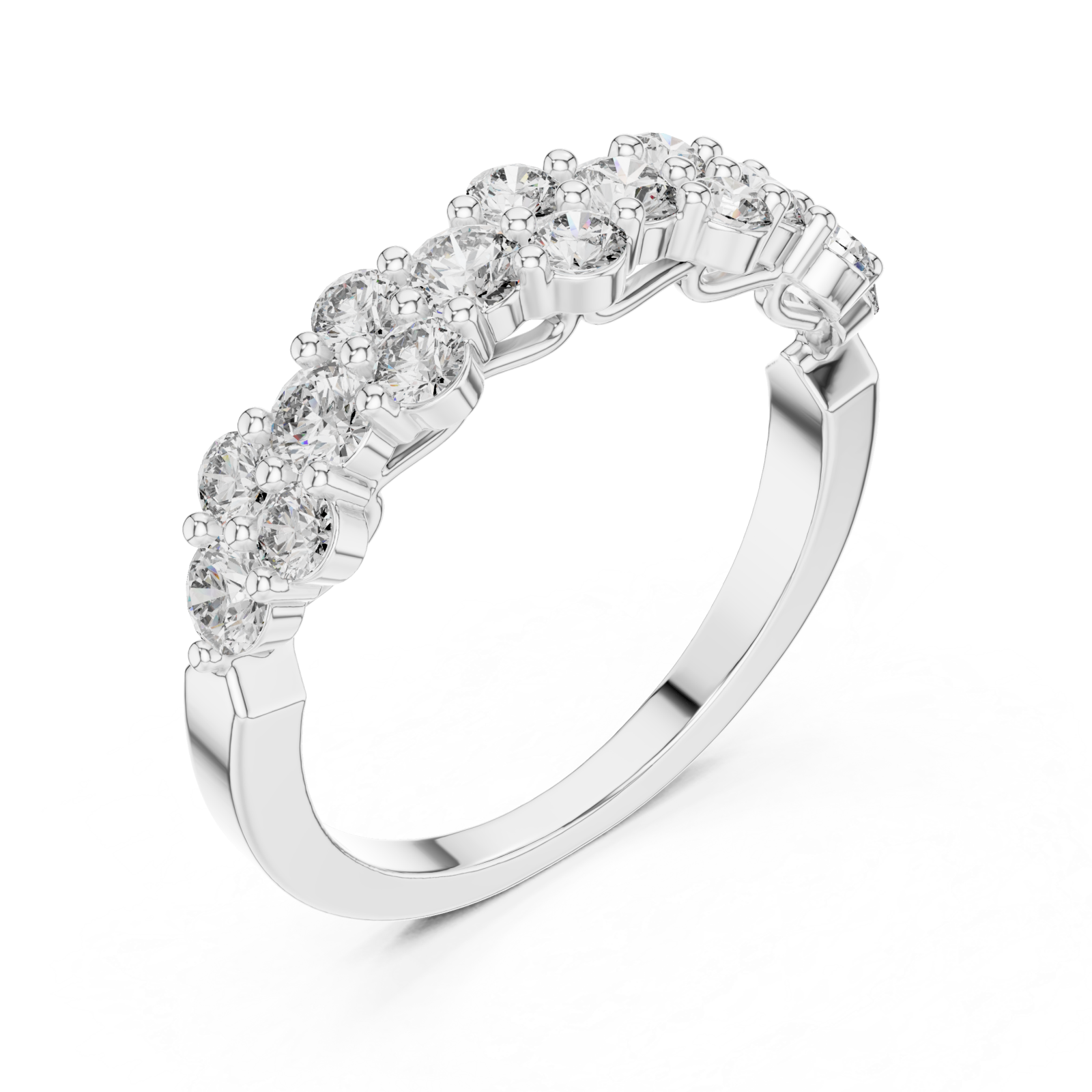  White Gold Harmony Radiance Band Right View