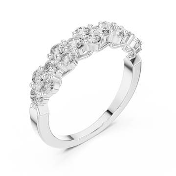  White Gold Harmony Radiance Band Right View