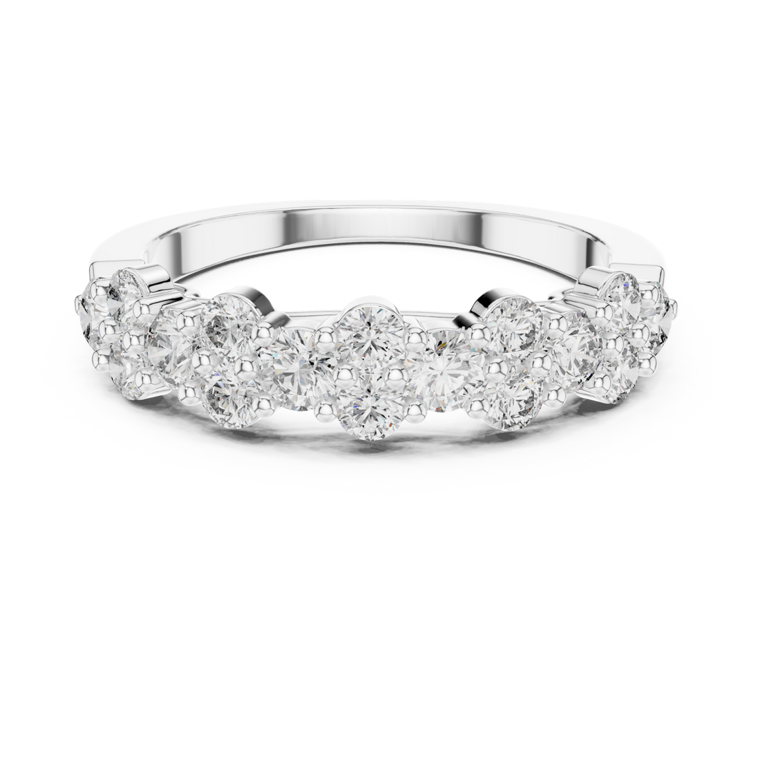  White Gold Harmony Radiance Band Right View
