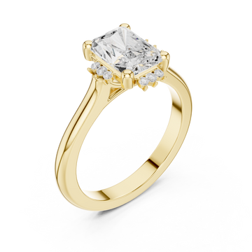 Gold Celestial Reverie Solitaire Engagement Ring Right View
