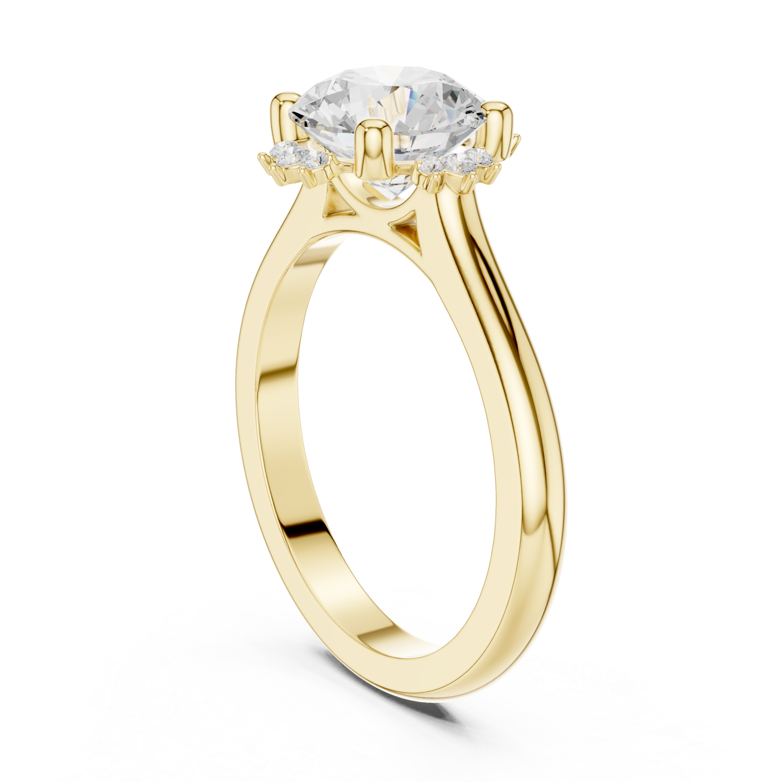  Gold Starlit Whisper Embrace Ring Left View