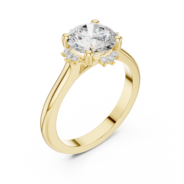 Gold Starlit Whisper Embrace Ring Right View