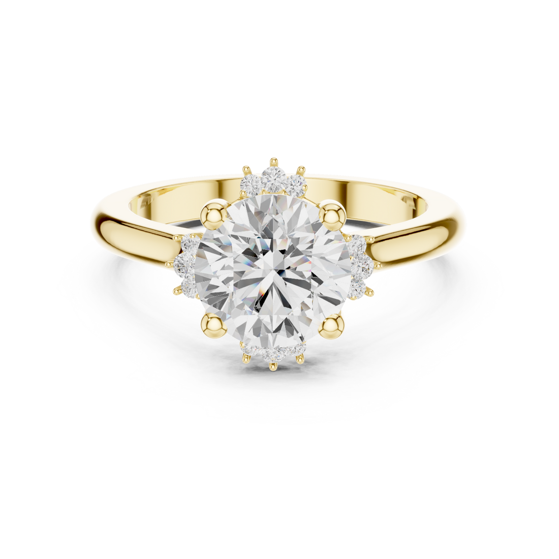 Gold Starlit Whisper Embrace Ring Right View