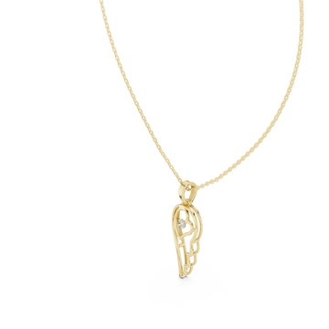 Gold Muse Embrace Lariat Pendant Right View