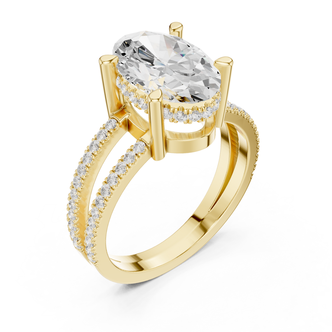 Gold Serene Harmony Infinity Band Ring Right View