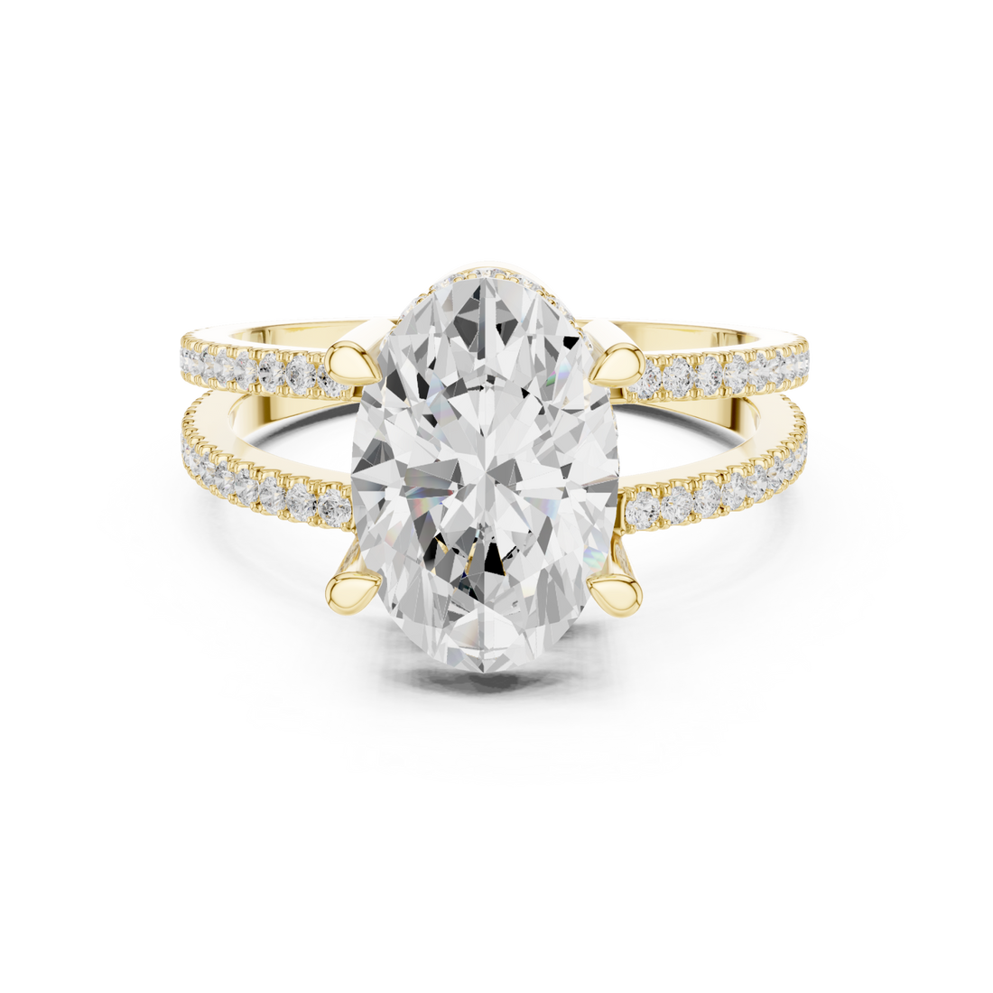 Gold Serene Harmony Infinity Band Ring Right View