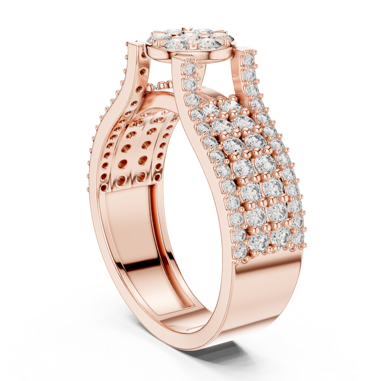  Rose Gold Celeste Grace Ring Left View