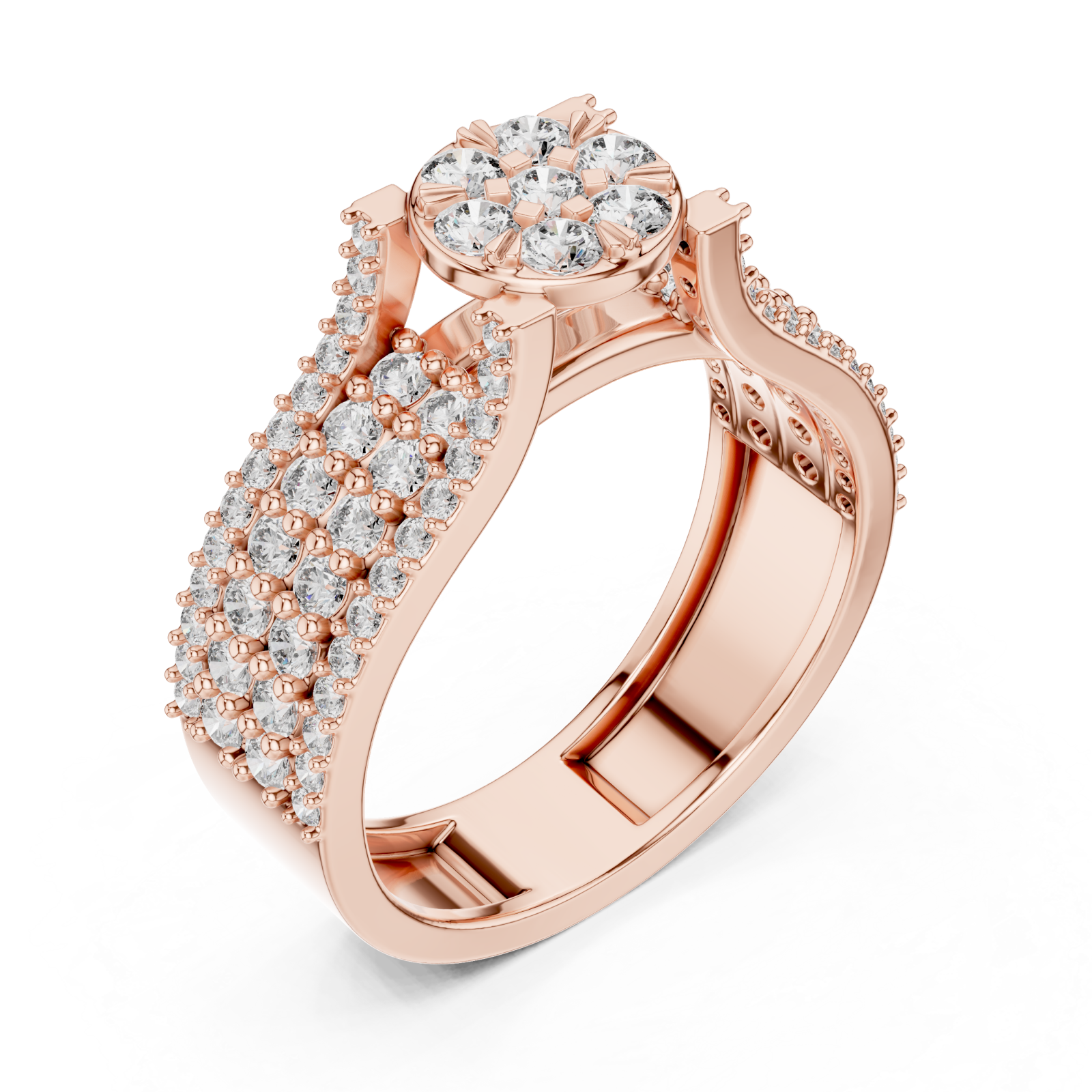  Rose Gold Celeste Grace Ring Right View