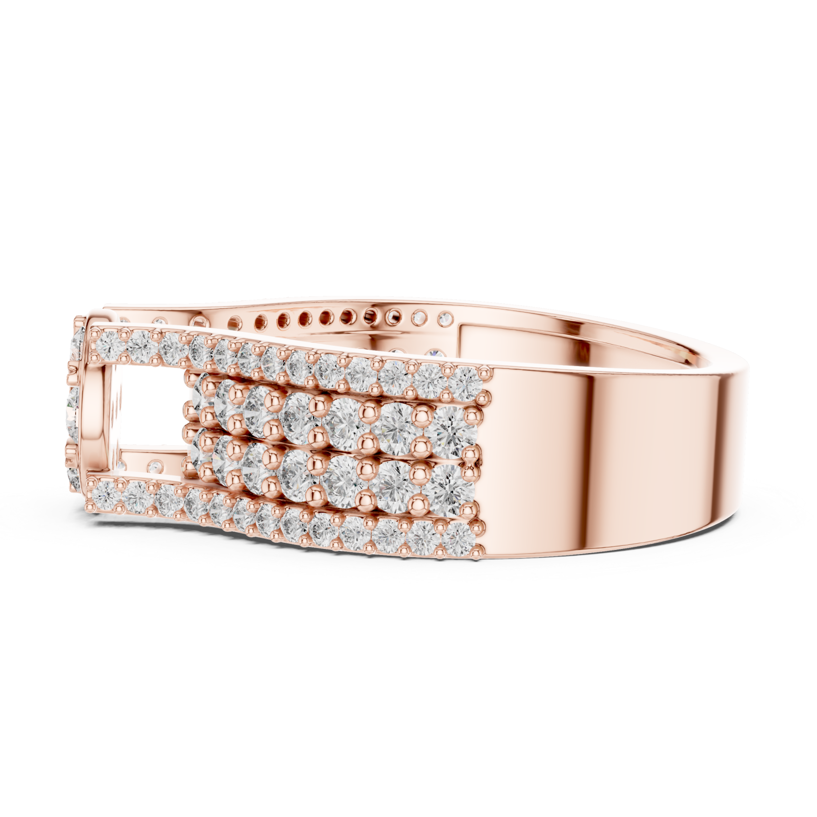  Rose Gold Celeste Grace Ring Side View