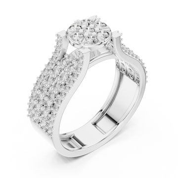  White Gold Celeste Grace Ring Right View