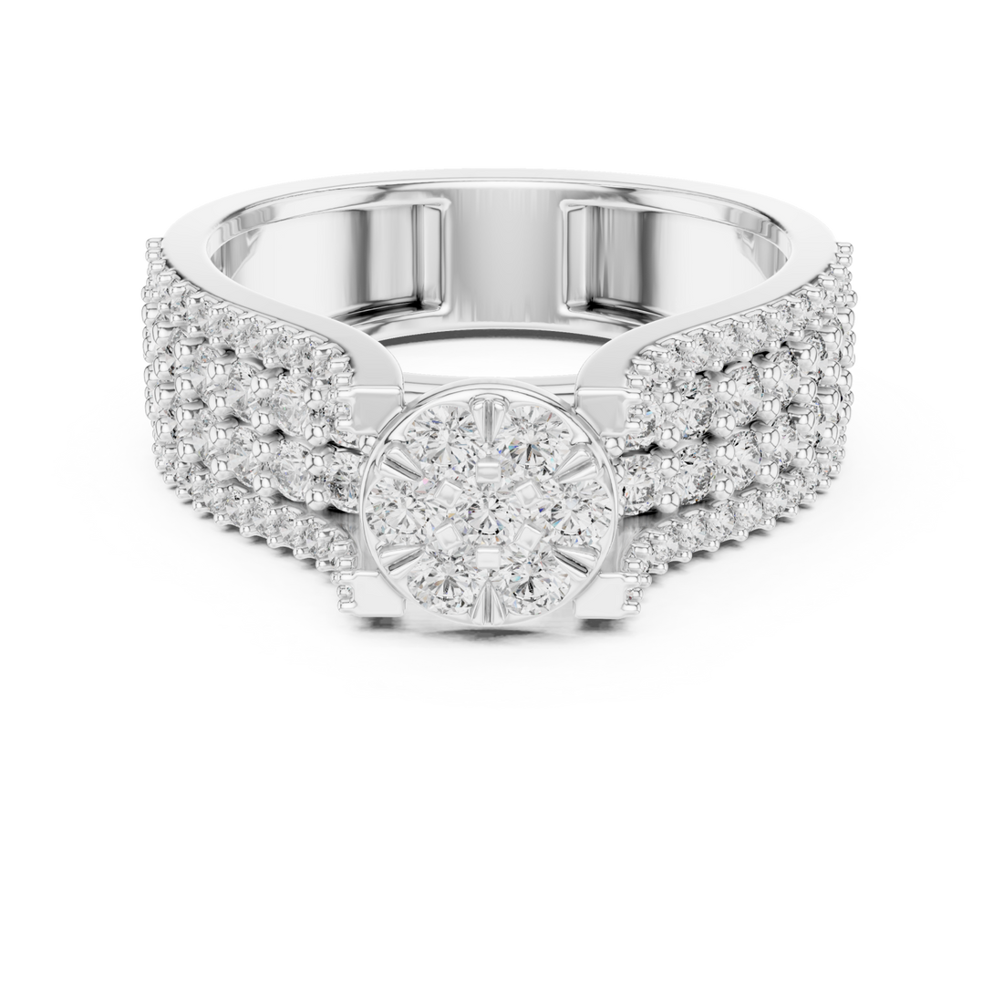  White Gold Celeste Grace Ring Right View