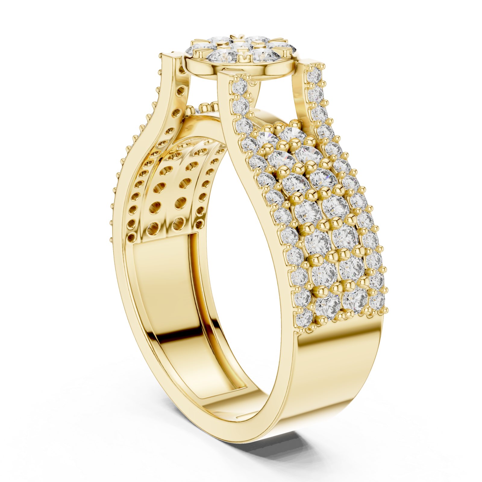  Gold Celeste Grace Ring Left View