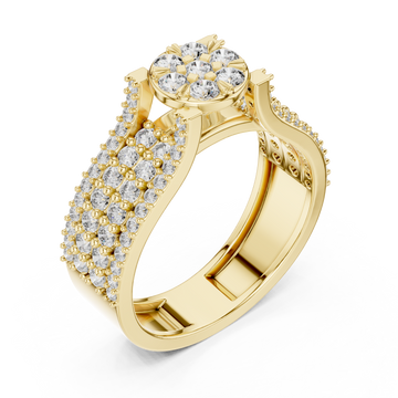 Gold Celeste Grace Ring Right View