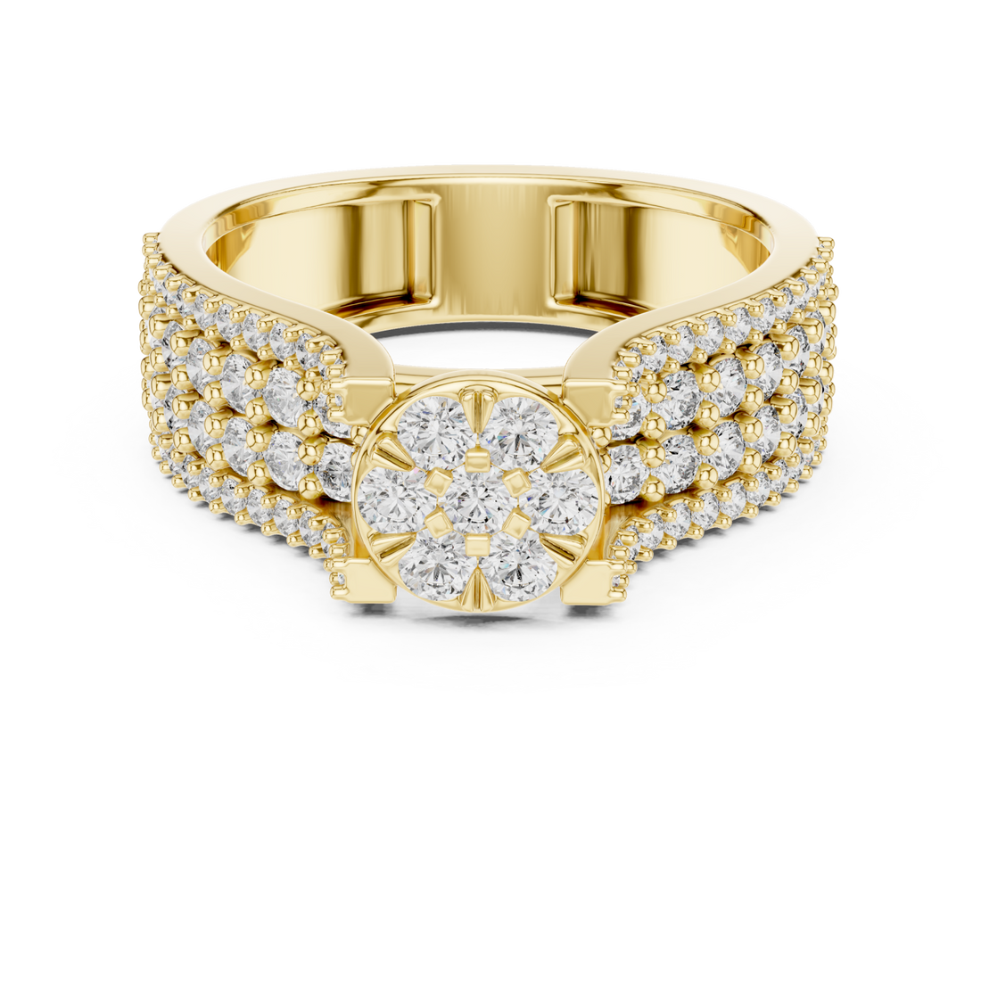 Gold Celeste Grace Ring Right View