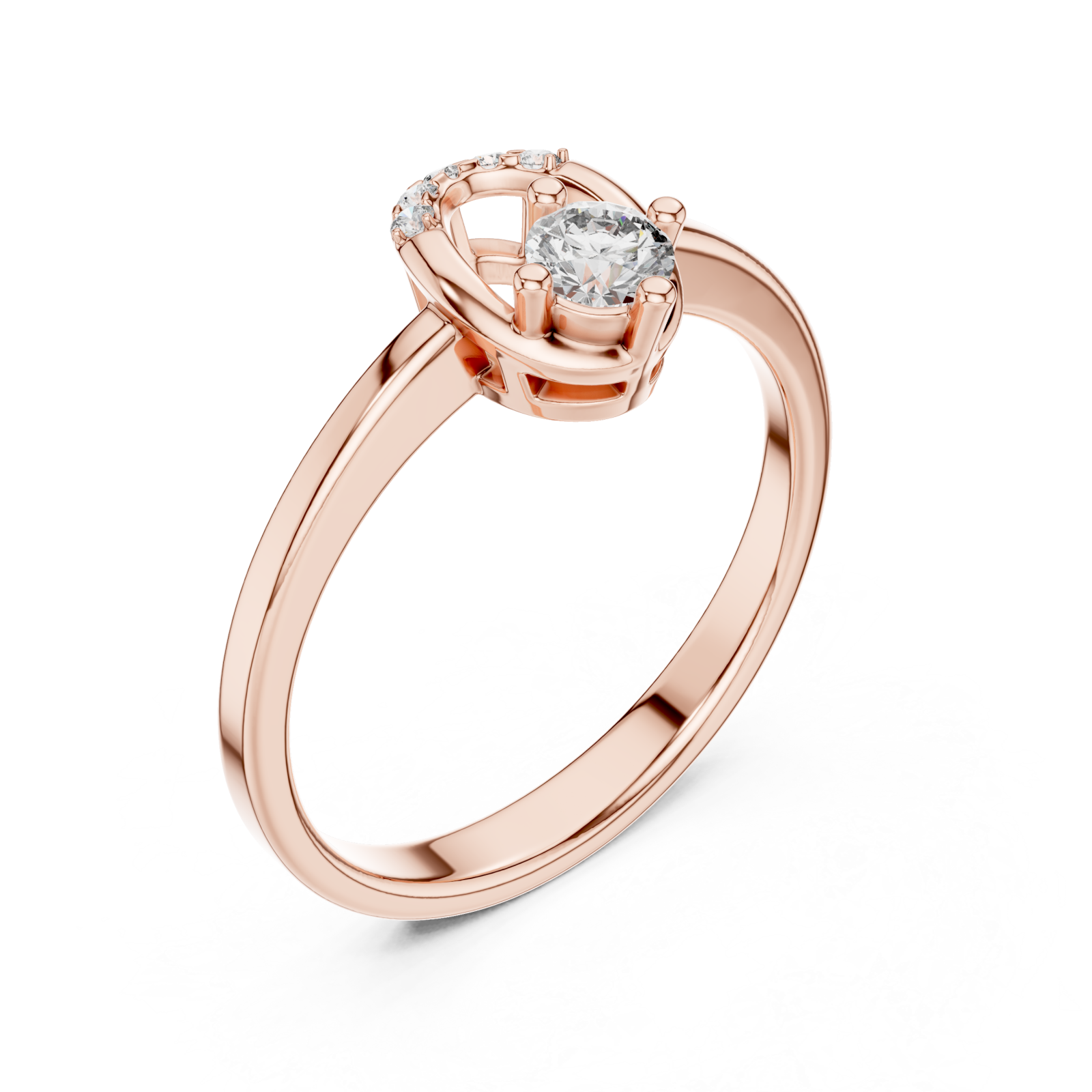  Rose Gold Eternal Grace Solitaire Right View