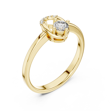 Gold Eternal Grace Solitaire Right View
