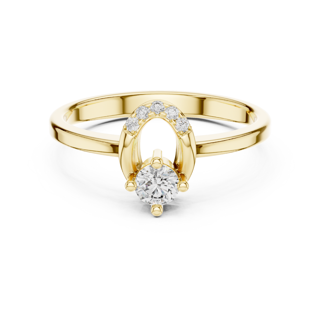 Gold Eternal Grace Solitaire Right View