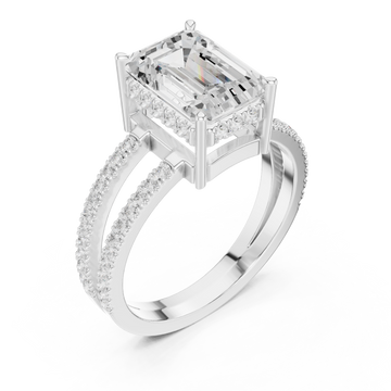  White Gold Celestial Harmony Pave Band Ring Right View
