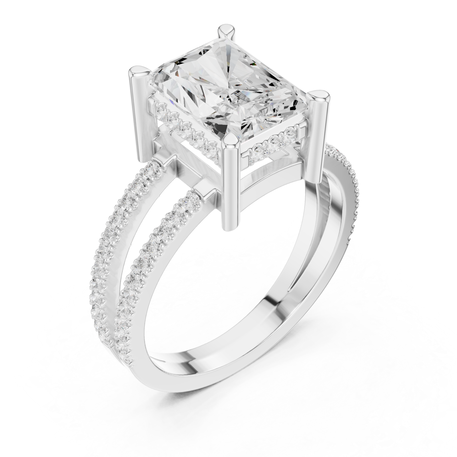  White Gold Aurora Reverie Modern Artistry Ring Right View