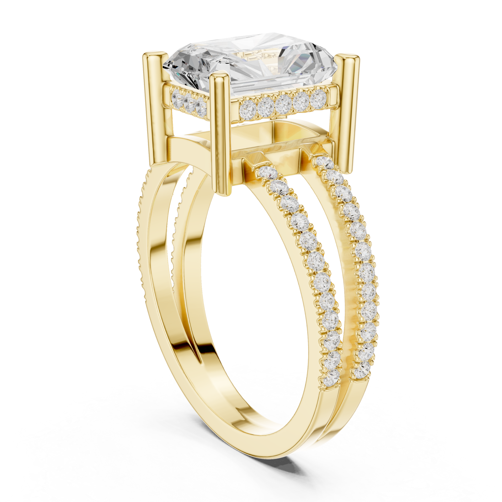  Gold Aurora Reverie Modern Artistry Ring Left View
