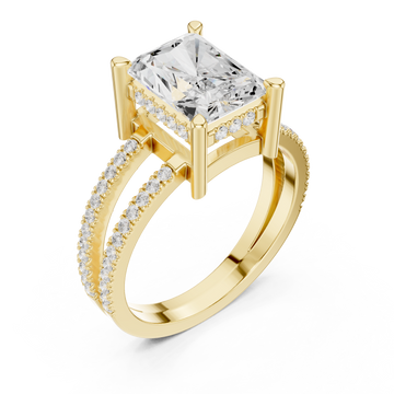 Gold Aurora Reverie Modern Artistry Ring Right View