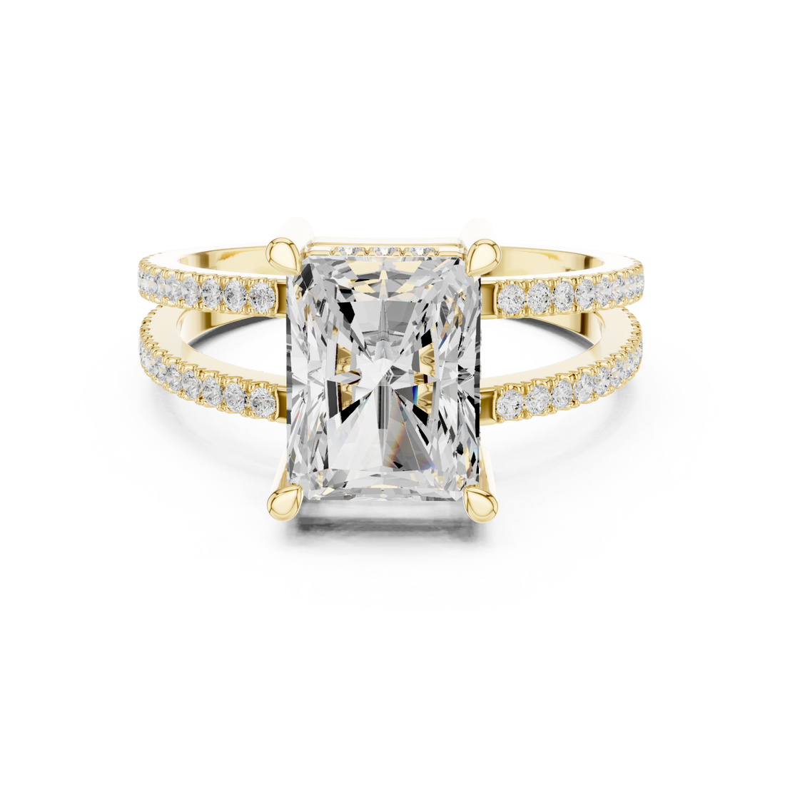 Gold Aurora Reverie Modern Artistry Ring Right View