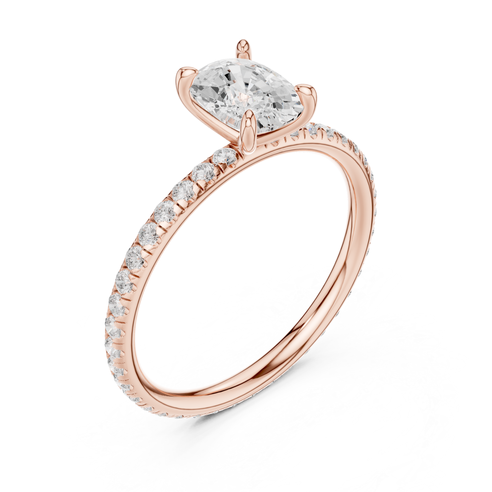  Rose Gold Eternal Radiance Solitaire Engagement Ring Right View