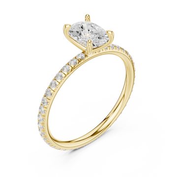 Gold Eternal Radiance Solitaire Engagement Ring Right View