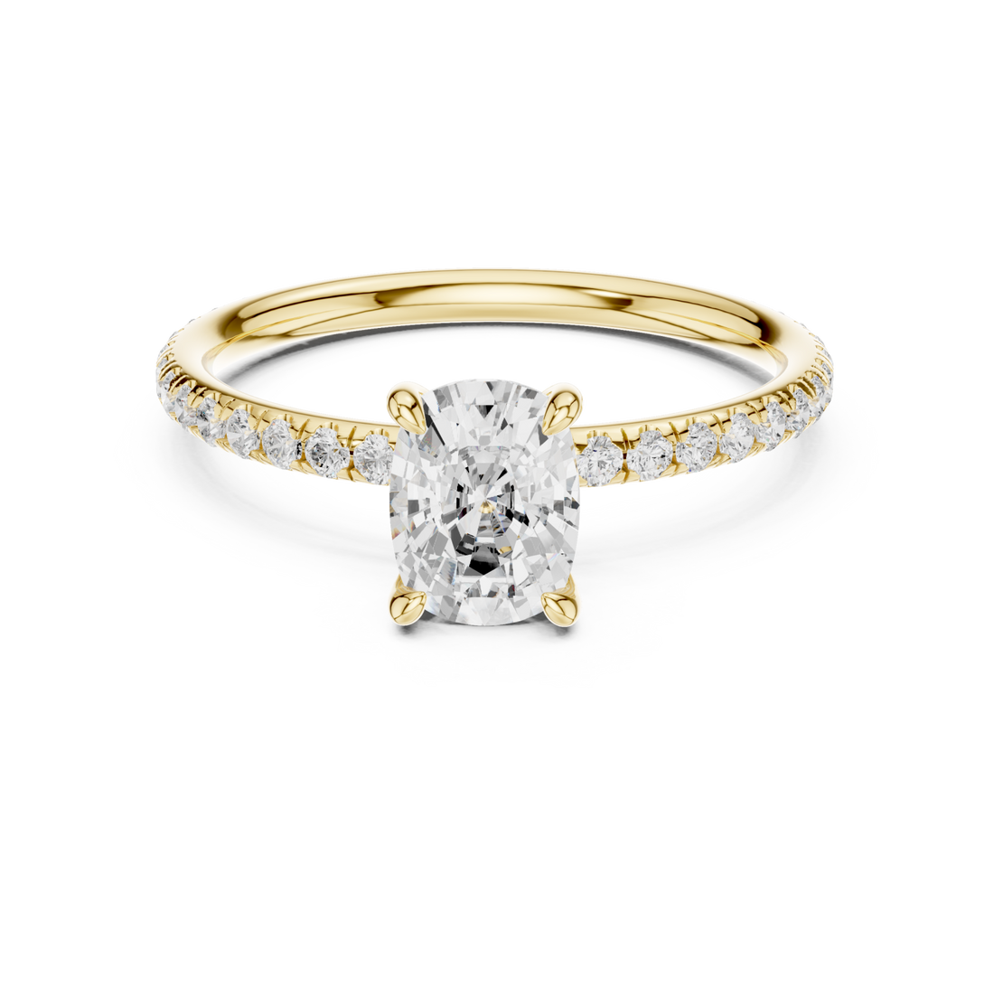 Gold Eternal Radiance Solitaire Engagement Ring Right View