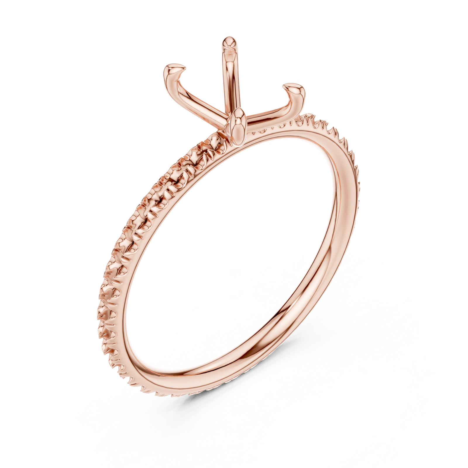  Rose Gold Anchor Crest Elegance Ring Right View