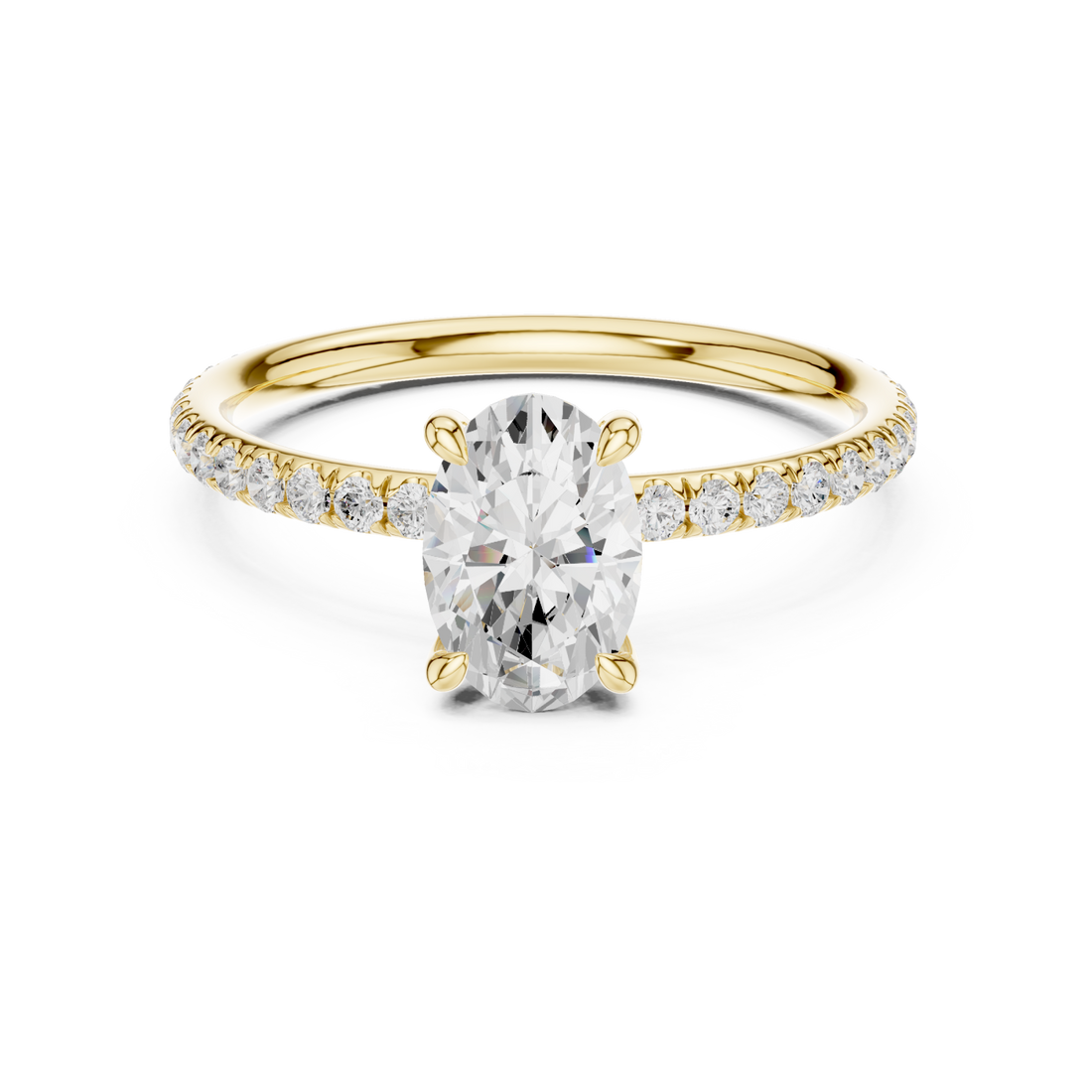 Gold Anchor Crest Elegance Ring Right View