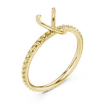 Gold Elevate Whisper Radiant Band Ring Right View