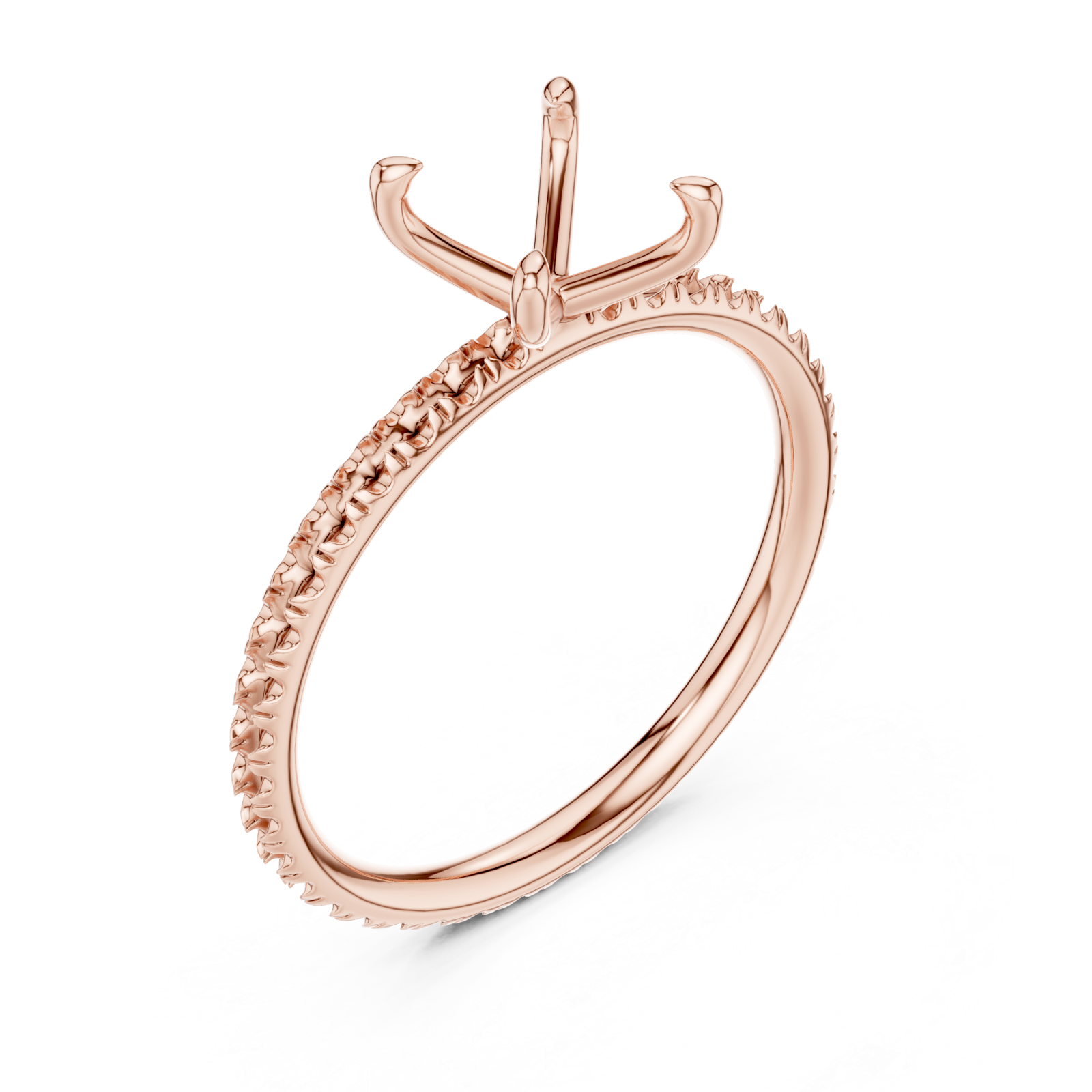  Rose Gold Harbor Grace Promise Band Ring Right View