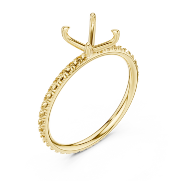 Gold Harbor Grace Promise Band Ring Right View