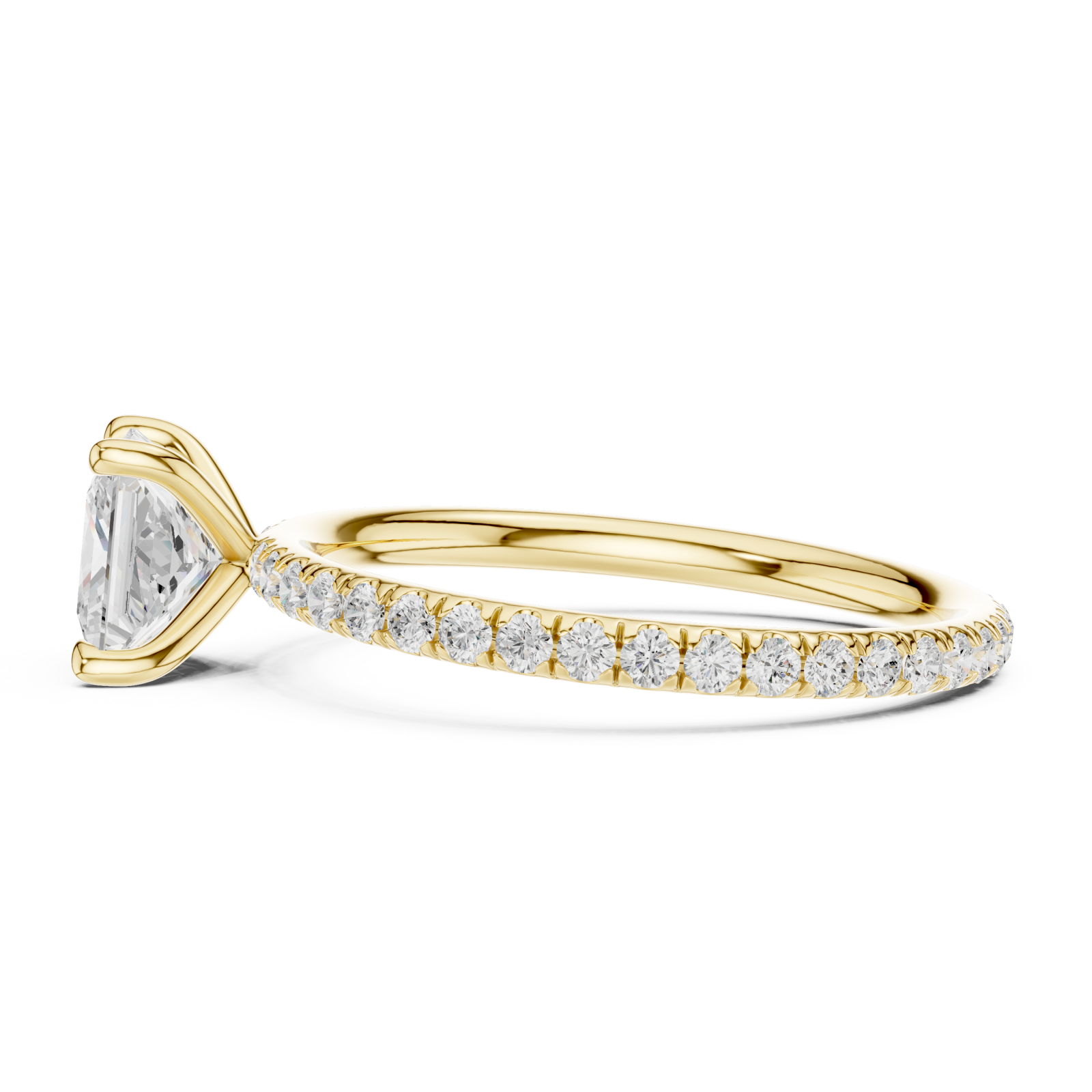  Gold Harbor Grace Promise Band Ring Side View
