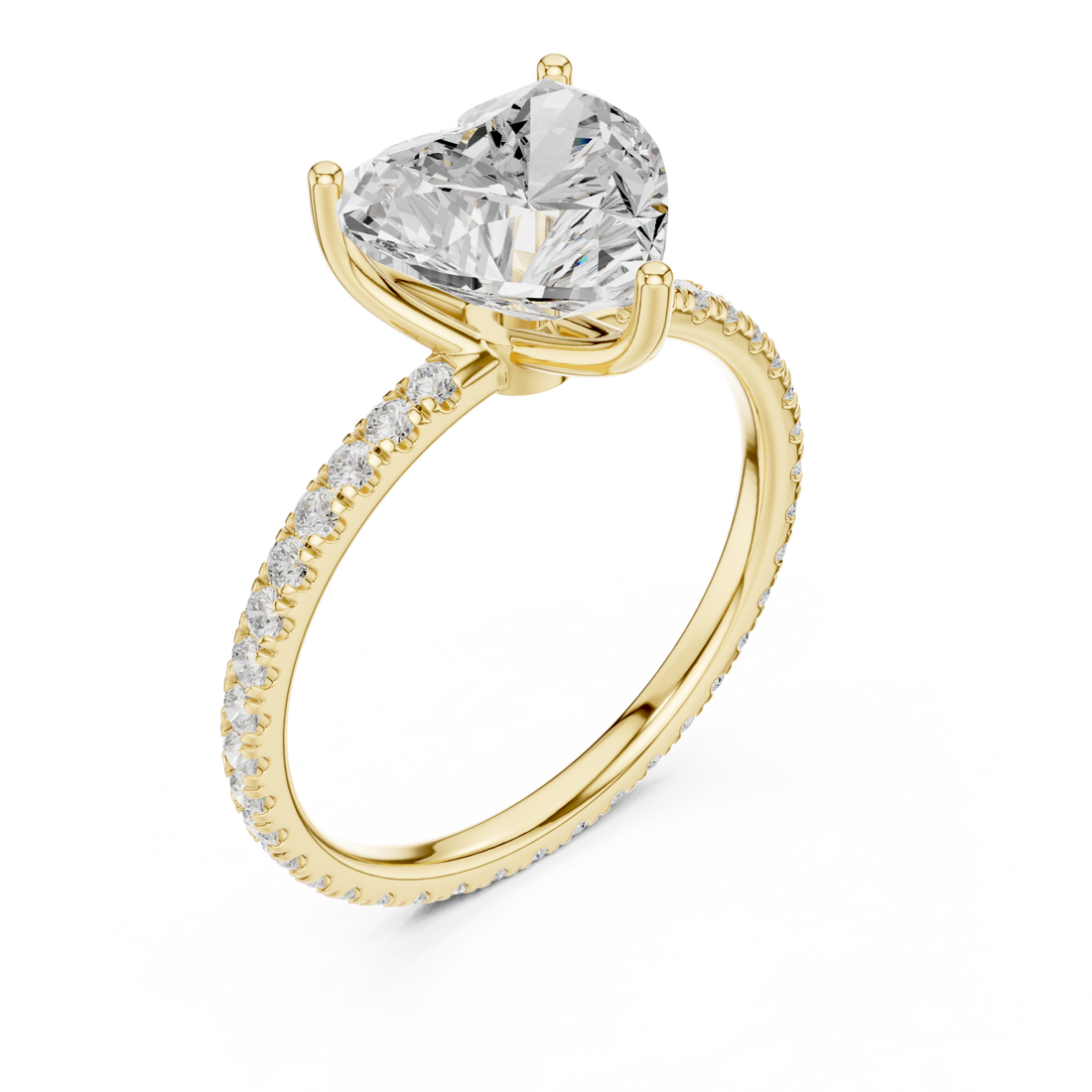 Gold Palais Heart Silhouette Ring Right View
