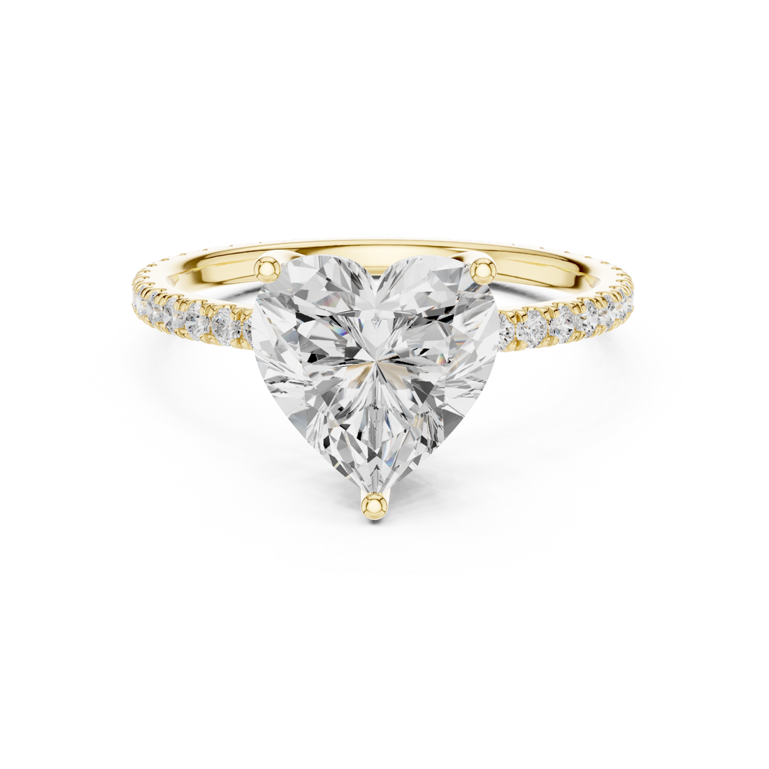 Gold Palais Heart Silhouette Ring Right View