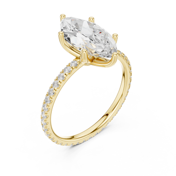 Gold Infinite Grace Solo Halo Ring Right View