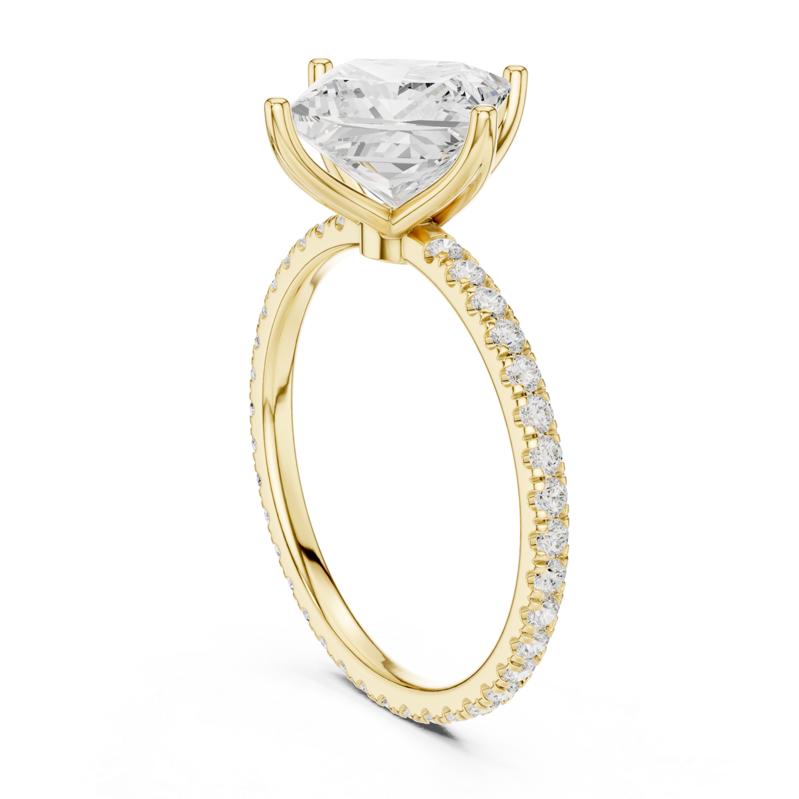  Gold Midnight Grace Luminary Band Ring Left View