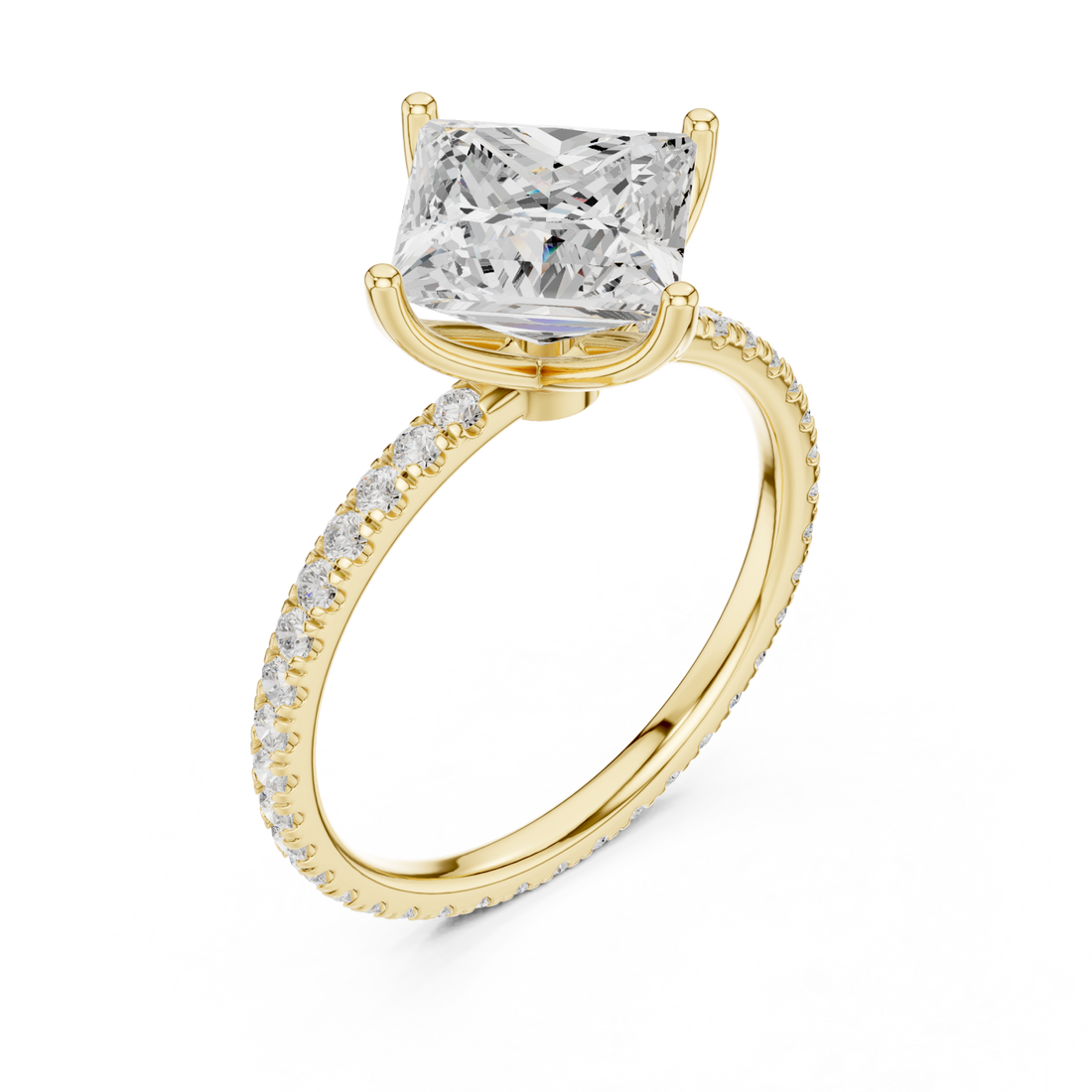 Gold Midnight Grace Luminary Band Ring Right View