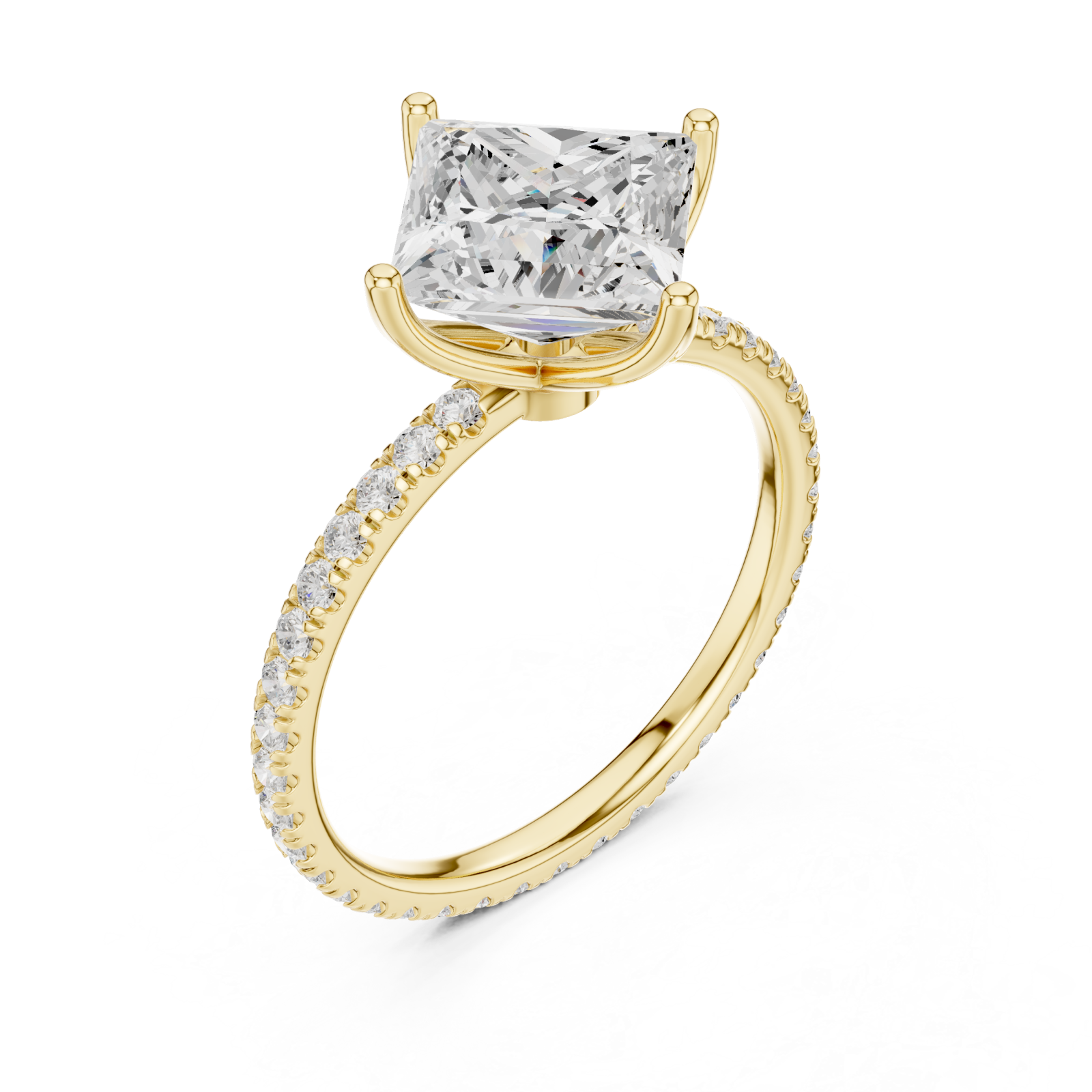 Gold Midnight Grace Luminary Band Ring Right View