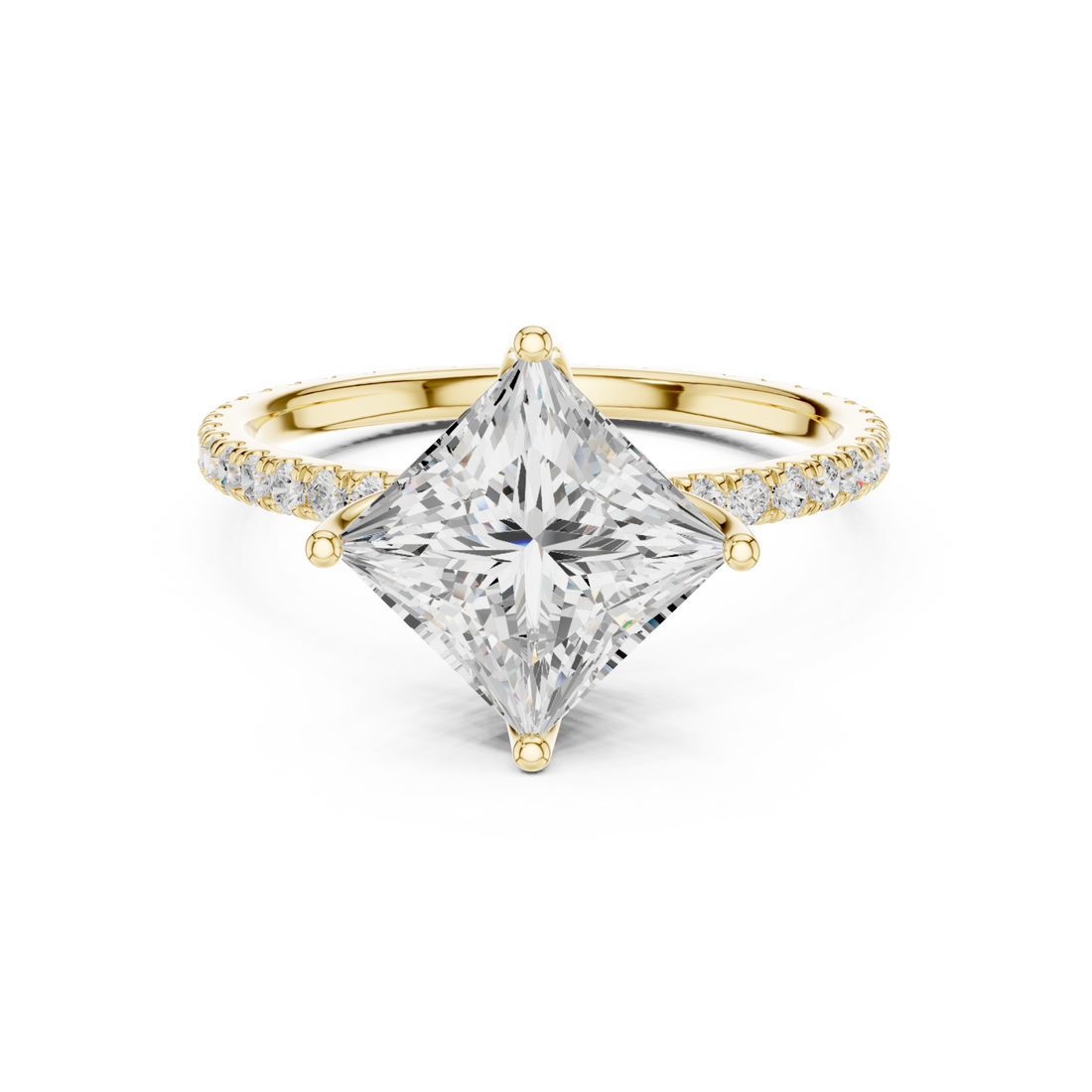 Gold Midnight Grace Luminary Band Ring Right View