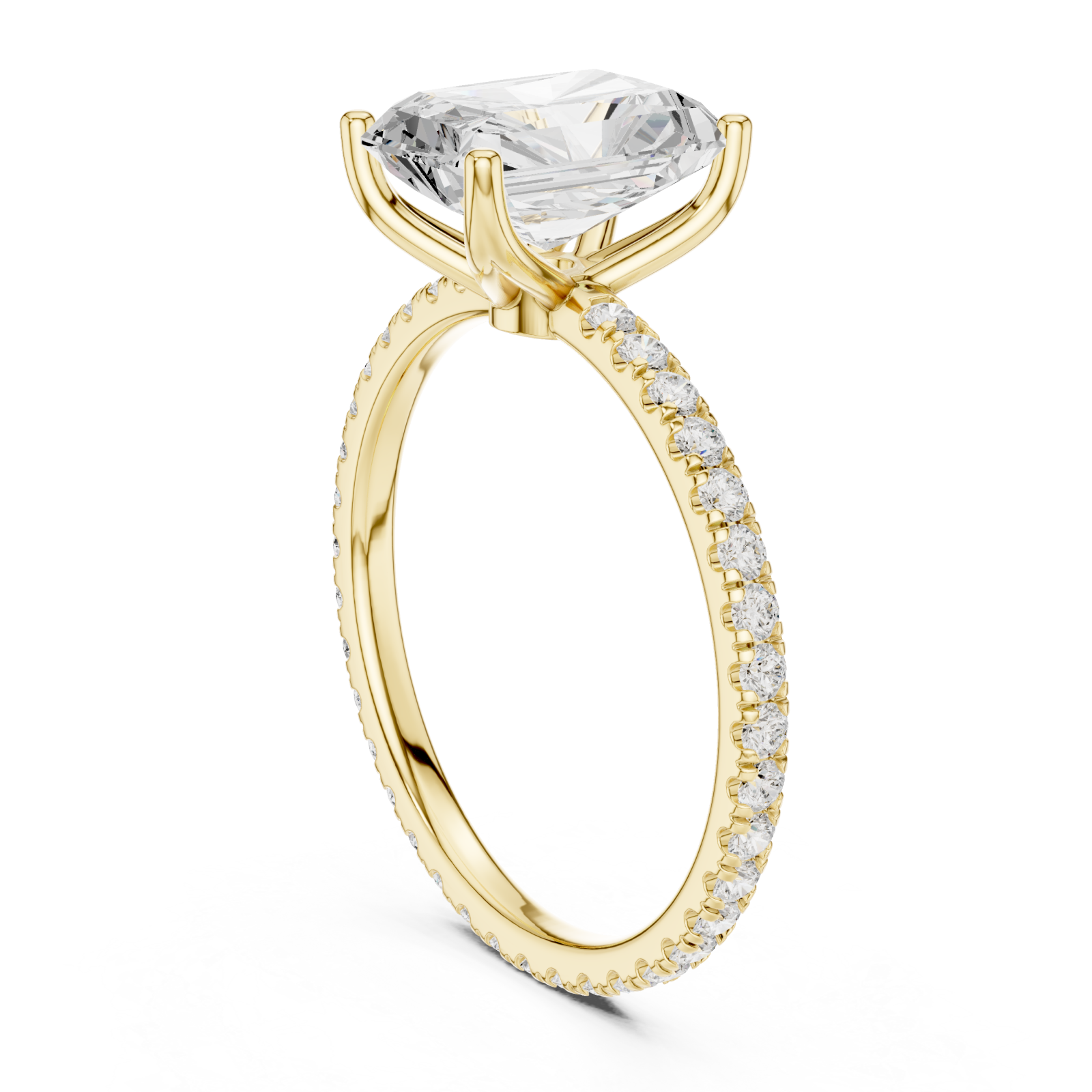  Gold Regal Light Solitaire Ring Left View